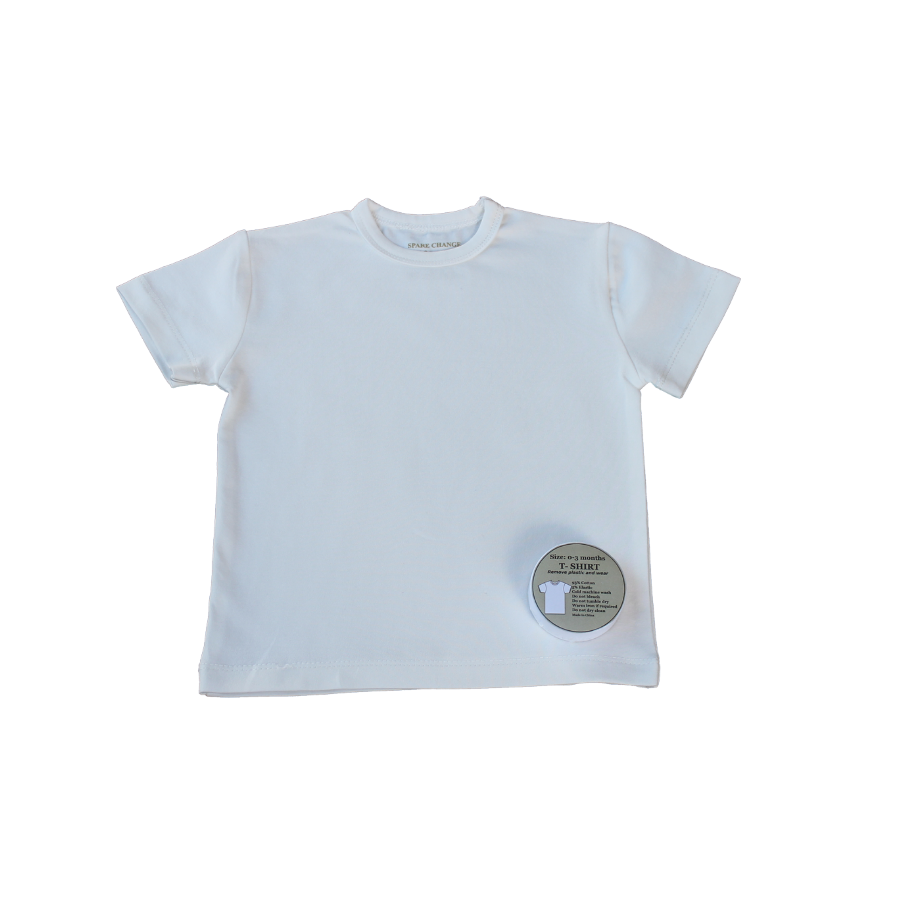 Plain white t shop shirt 0-3 months